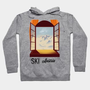 Vintage ski Austrian poster Hoodie